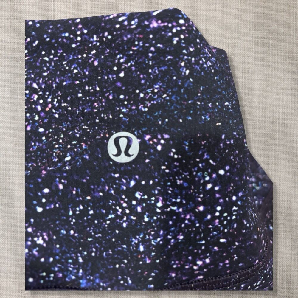Lululemon Speckle Galaxy Print Cropped Leggings Women’s Size 4 - Picture 5 of 6